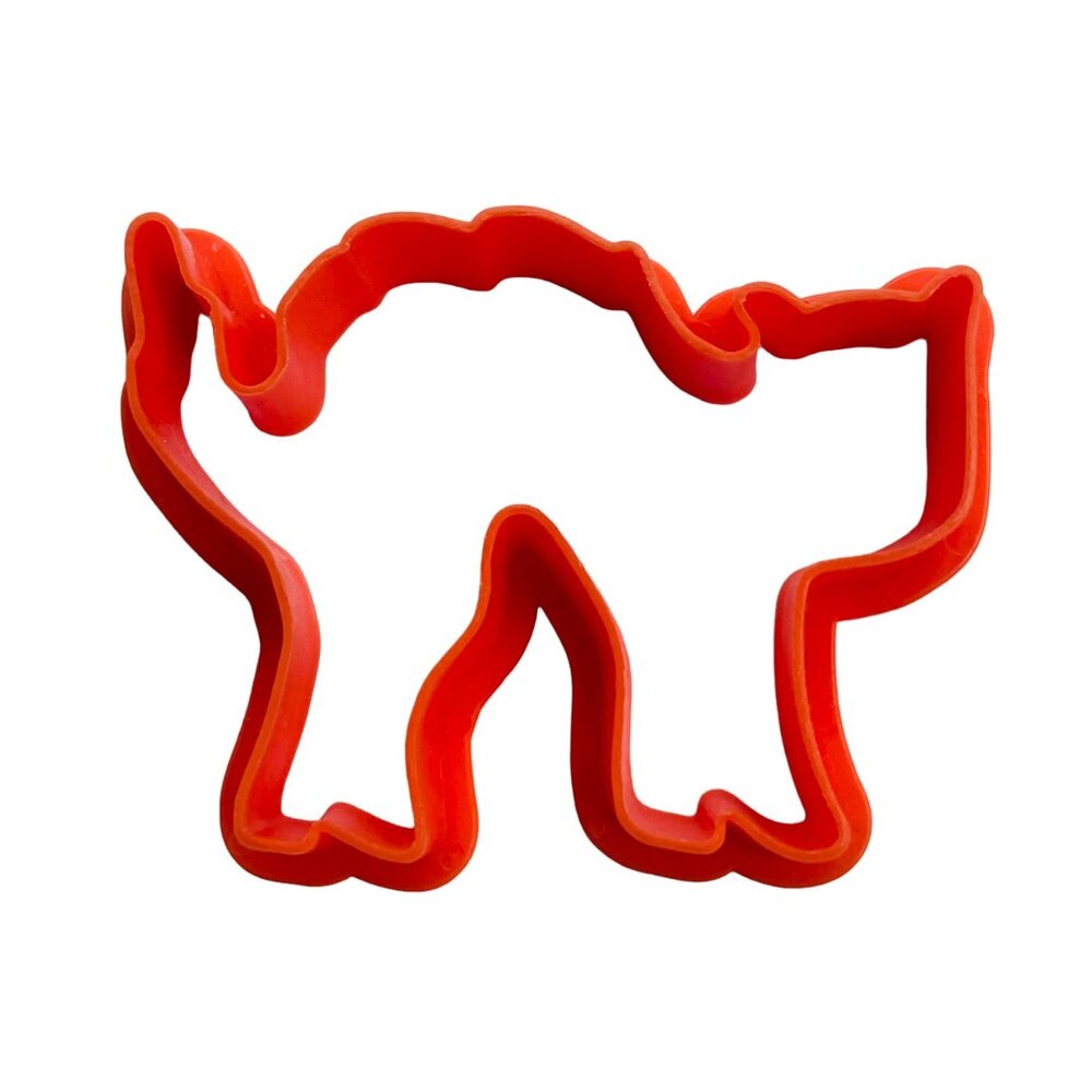 Orange Halloween Scaredy Cat Shaped Cookie Cutter - 3.5 Inches